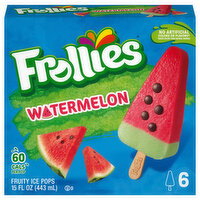 Frollies Watermelon Fruity Ice Pops - 6 Each