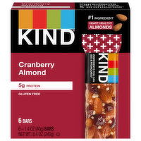 Kind Bars, Cranberry Almond - 6 Each