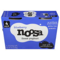 Noosa Finest Yoghurt, Blueberry, 4 Pack - 4 Each