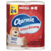 Charmin Bathroom Tissue, 2-Ply, Mega - 6 Each