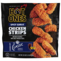 Hot Ones Chicken Strips, Spicy Garlic, Mild - 22.5 Ounce