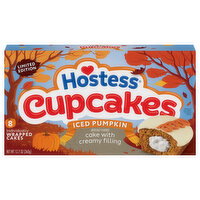 Hostess Iced Pumpkin Cupcakes - 8 Each