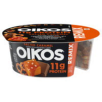 Oikos Remix Salted Caramel High Protein Nonfat Greek Yogurt  With Mix-Ins - 4.5 Ounce