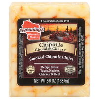 Hennings Cheese, Cheddar, Chipotle - 5.6 Ounce