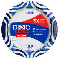 DIXIE Plates, 10-1/16 Inch - 100 Each