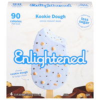 Enlightened Yogurt Bars, Kookie Dough, Greek - 4 Each