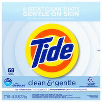 Tide Pwd HEC Clean&Gentle - 77 Ounce