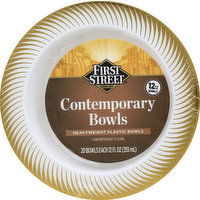 First Street Bowls, Contemporary, 12 Ounce - 20 Each