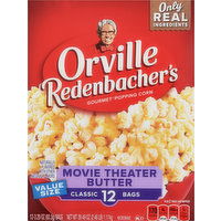 Orville Redenbacher's Popping Corn, Gourmet, Movie Theater Butter, Classic Bags, Value Size - 12 Each