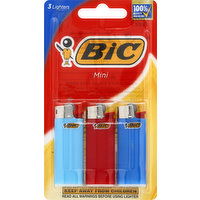 BiC Lighters, Mini - 3 Each