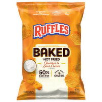 Ruffles Cheddar & Sour Cream Flavored Potato Crisps