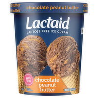 Lactaid Ice Cream, Lactose Free, Peanut Butter Chip - 1 Quart
