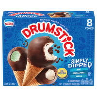 Drumstick Simply Dipped Cones Variety Pack - Vanilla, Mint, Vanilla Fudge - 8 Each