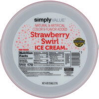 Simply Value Ice Cream, Strawberry Swirl