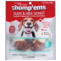 Chomp'ems Duck & Hide Donut Dog Treats - 2.61 Ounce