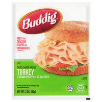 Buddig Turkey, Smoked, Chopped, Pressed, 2 Ounce