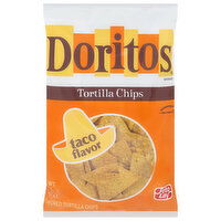 Doritos Tortilla Chips, Taco Flavor - 9.25 Ounce