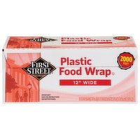 First Street Plastic Food Wrap, 12 Inch Wide, 2000 Feet, 1 Each