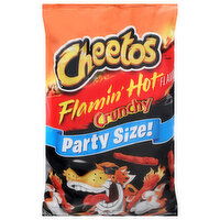 Cheetos Cheese Flavored Snacks, Flamin' Hot, Crunchy, Party Size - 15 Ounce