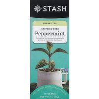 Stash Herbal Tea, Caffeine-Free, Peppermint, Tea Bags, Box - 30 Each