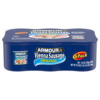 Armour Sausage, Vienna, Original, 6 Pack, 6 Each