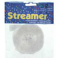 Celebrations Crepe Streamer, White - 1 Each