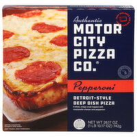 Motor City Pizza Co. Pizza, Pepperoni, Deep Dish, Detroit-Style - 26.17 Ounce