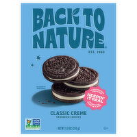 Back to Nature Classic Creme Sandwich Cookies - 9 Ounce