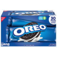 Oreo Sandwich Cookies, Chocolate, 30 Packs - 30 Each