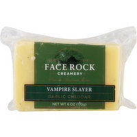 Face Rock Creamery Cheese, Vampire Slayer, Garlic Cheddar - 6 Ounce