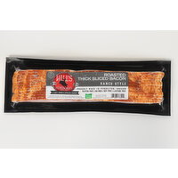 HILL'S PREMIUM MEATS Hill’s Ranch Style Bacon is thick-sliced and double hardwood smoked for rich, authentic flavor. Made with all-natural pork and a signature spice blend, it delivers a savory, slightly sweet taste with less shrink and perfect crisp. 20 oz stack pack. - 20 Ounce