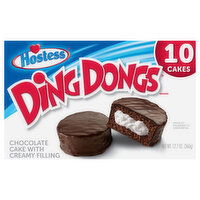 Hostess Cake, with Creamy Filling, Chocolate, 10 Each