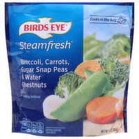 Birds Eye Steamfresh Broccoli, Carrots, Sugar Snap Peas & Water Chestnuts Frozen Vegetables, 10.8 Ounce