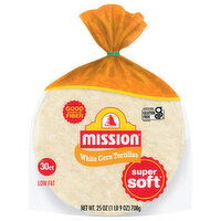 Mission Low Fat Super Soft White Corn Tortillas - 30 Each