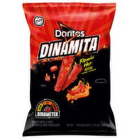 Doritos Tortilla Chips, Flamin' Hot Queso Flavored, Rolled - 10.75 Ounce