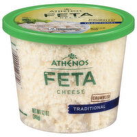 Athenos Cheese, Feta, Traditional, Crumbled - 12 Ounce