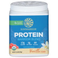 Sunwarrior Protein Powder Drink Mix, Protein Warrior Blend, Vanilla Flavor - 13.2 Ounce