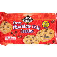 First Street Cookies, Chocolate Chip, Chewy - 13 Ounce