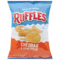 Ruffles Potato Chips, Cheddar & Sour Cream Flavored - 2.5 Ounce