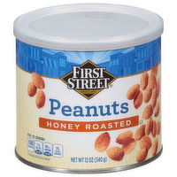 First Street Peanuts, Honey Roasted - 12 Ounce