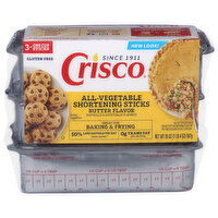 Crisco Butter Flavor Shortening Sticks, Gluten-Free - 3 Each