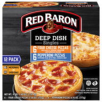 Red Baron Deep Dish Singles Four Cheese/Pepperoni Pizza