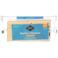 First Street Swiss Cheese, Thick Sliced, 24 Ounce