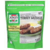 Jones Dairy Farm Turkey Sausage, All Natural, Golden Brown - 16 Ounce