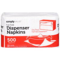 Simply Value Dispenser Napkins, Full Fold, One-Ply - 500 Each