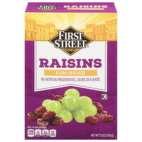 First Street Raisins, Sun-Dried - 12 Ounce