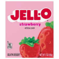 Jell-O Gelatin Dessert, Strawberry - 3 Ounce