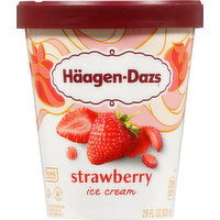 Haagen-Dazs Ice Cream, Strawberry - 28 Fluid ounce