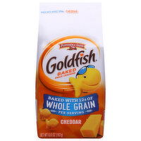 Goldfish Snack Crackers, Baked, Cheddar - 6.6 Ounce