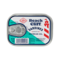 Beach Cliff Sardines, Soybean Oil - 3.75 Ounce